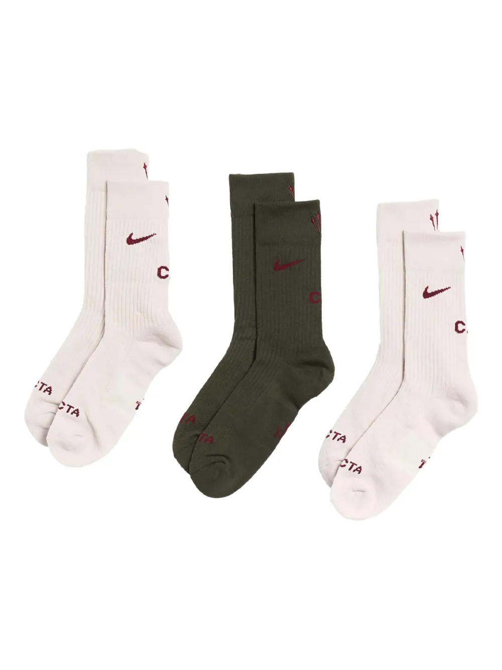 Nike set de  tres calcetines tejidos con logo en intarsia | neutro | Image 1