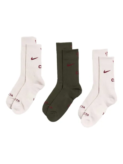 Nike intarsia-knit logo socks (pack of three)