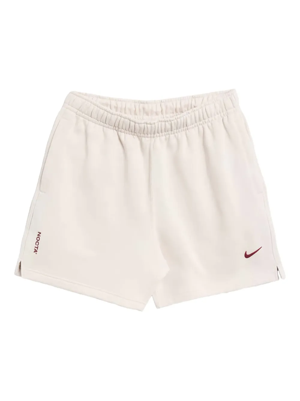 Nike Logo-detail Side-split Shorts In White