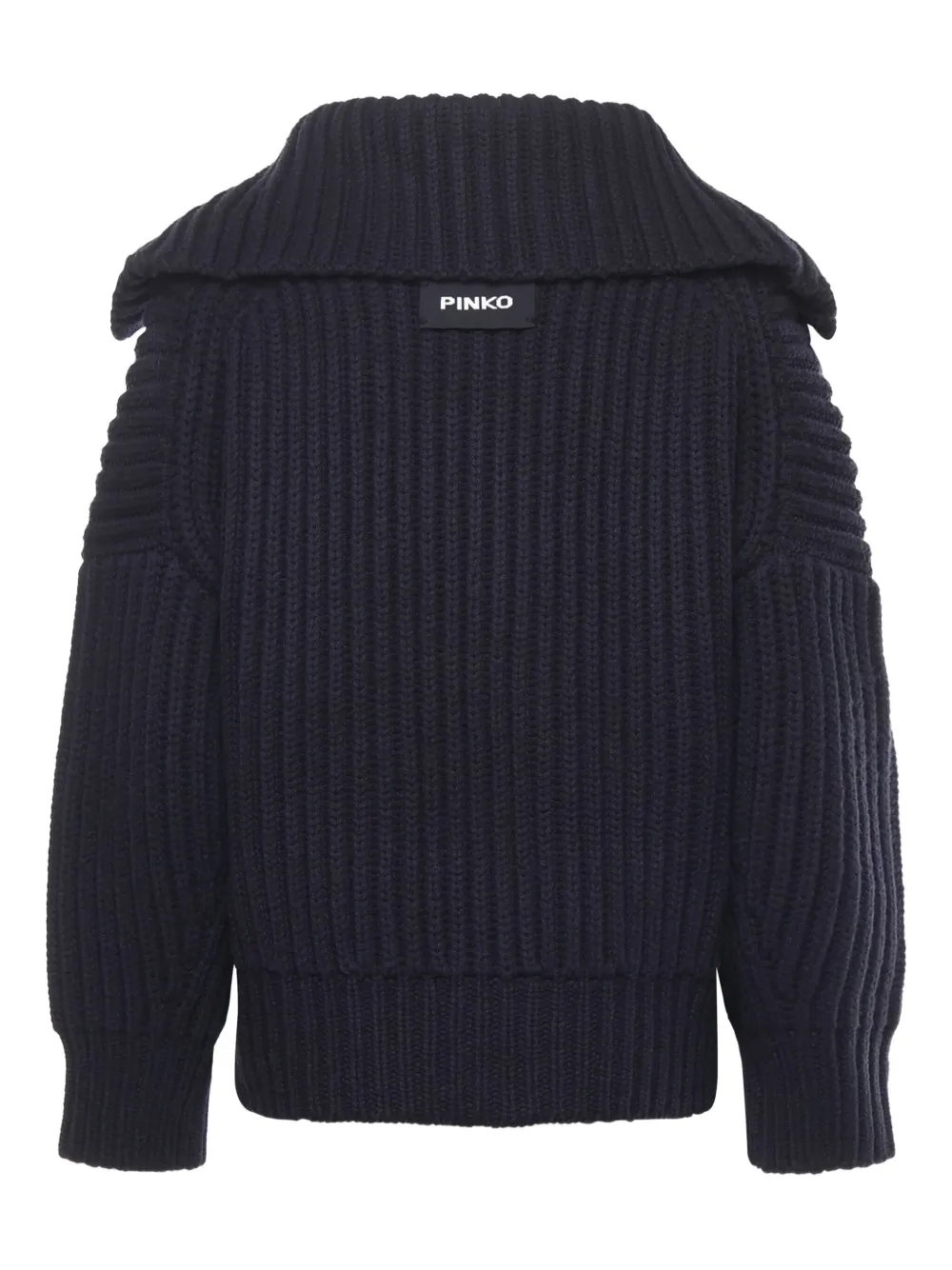 Pinko Zip-up Cardigan In Black