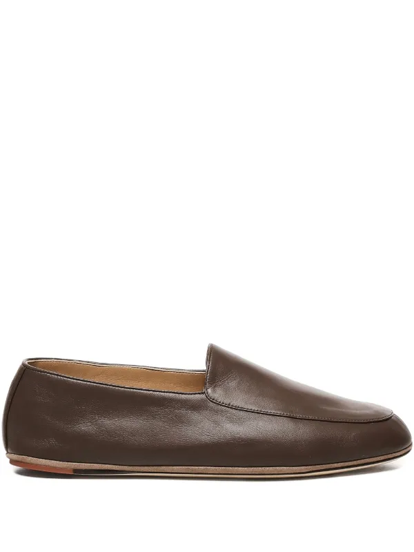 Loro Piana Anton Walk Leren Loafers Bruin FARFETCH NL