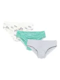Petit Bateau zebra-print briefs (pack of three) - Green
