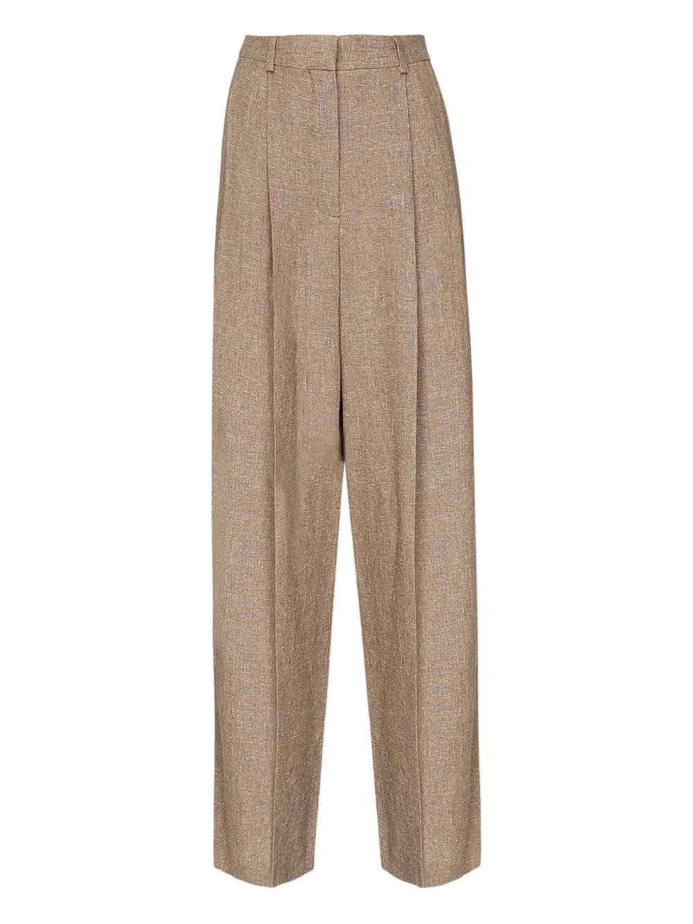 Kurt pleated flax trousers