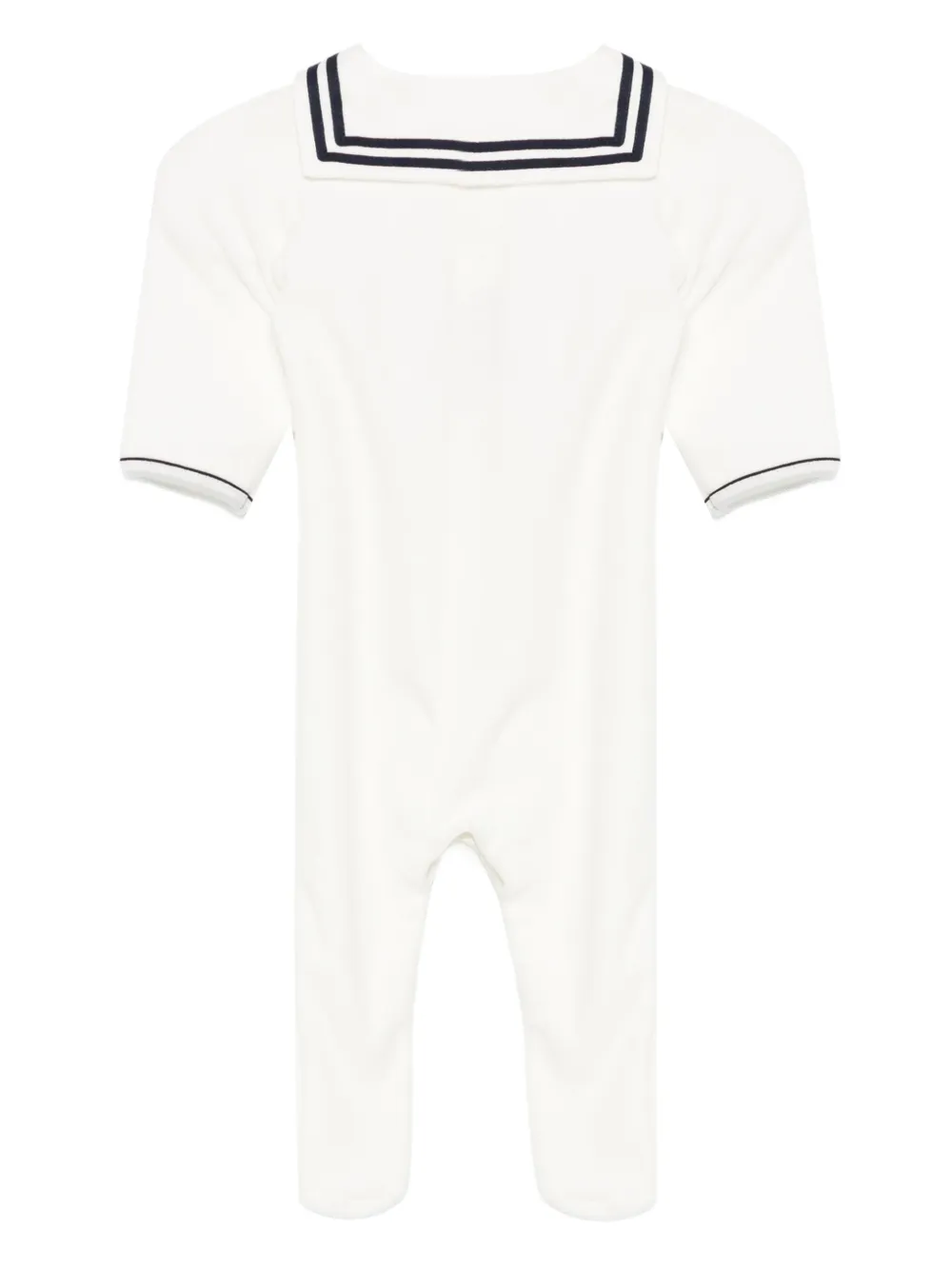 Petit Bateau sailor-collar velour pajamas | Pajamas | Image 2