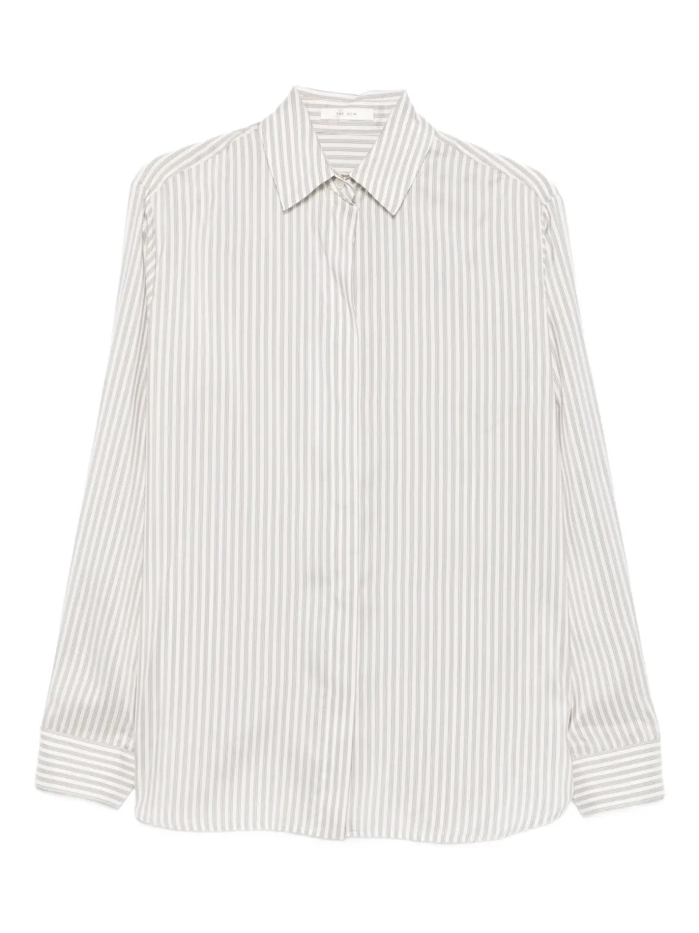 striped silk shirt