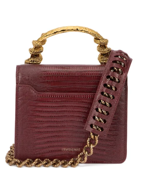 Roberto Cavalli bolsa de hombro con detalle de serpiente