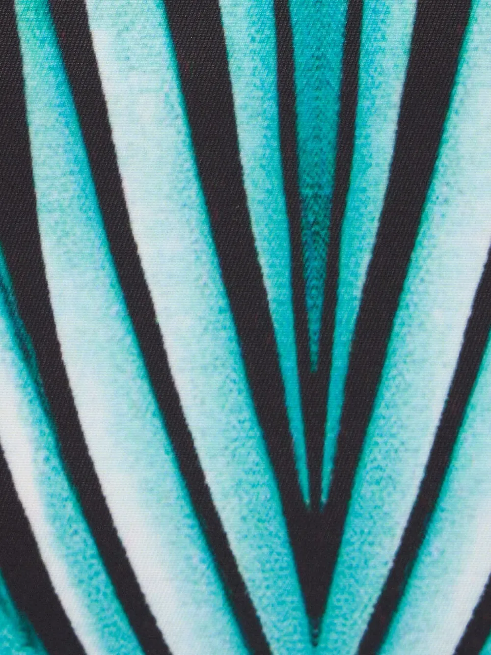 Roberto Cavalli Ray of Sea toilettas met leren afwerking en bladerprint Zwart