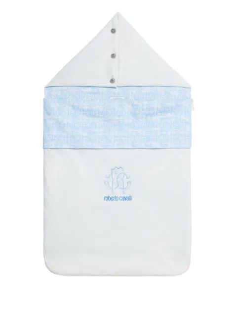 Roberto Cavalli logo-embroidered sleeping bag