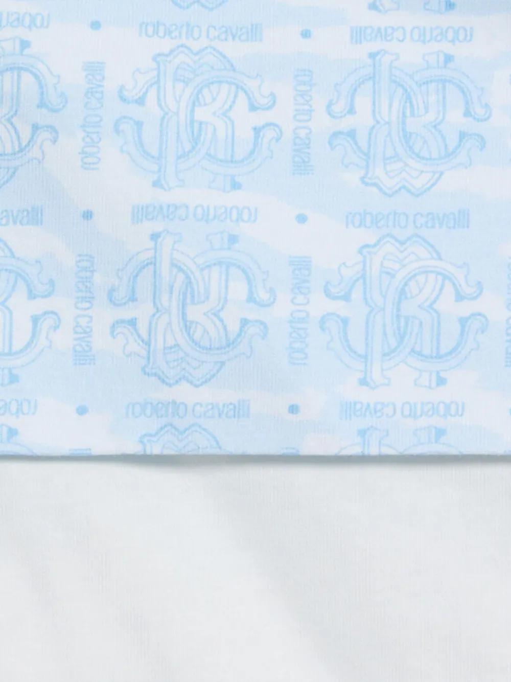 Roberto Cavalli Slaapzak met geborduurd logo Wit