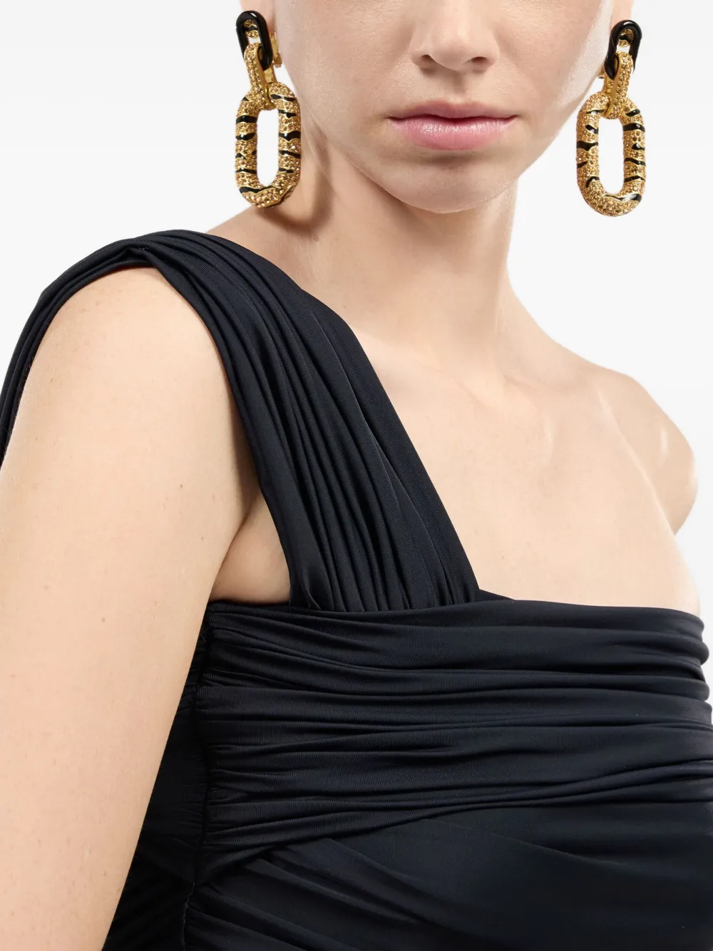 Roberto Cavalli Asymmetrische mini-jurk Zwart