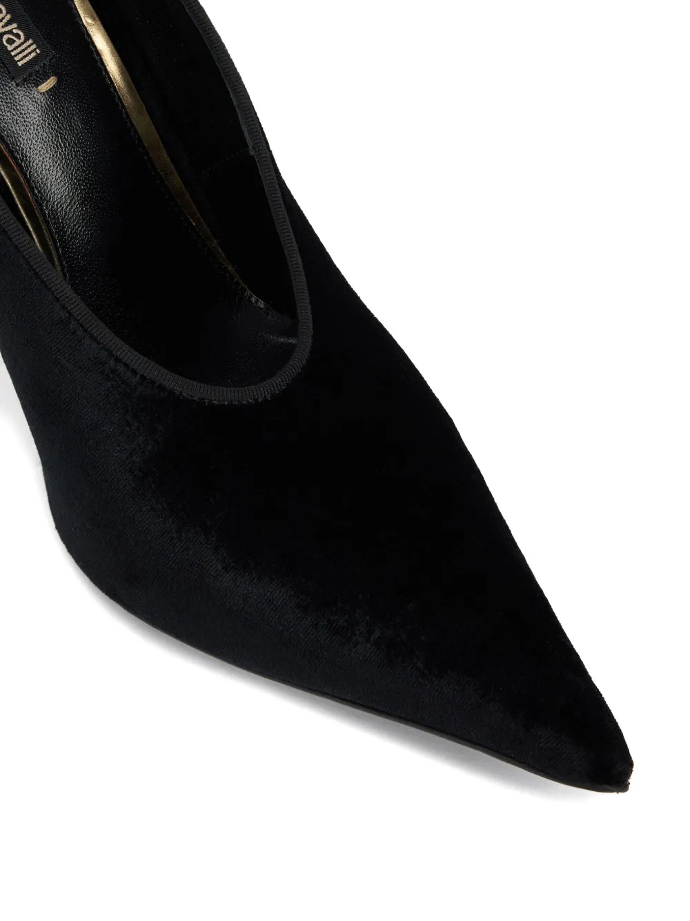 Roberto Cavalli embellished pointed-toe pumps Black