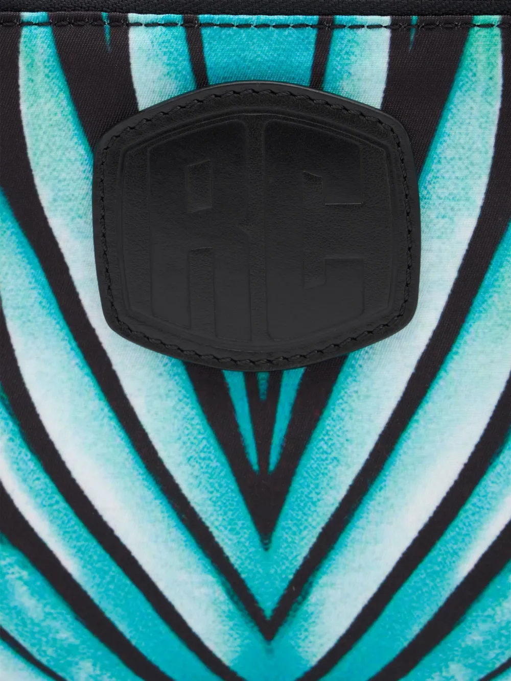 Roberto Cavalli leaf-print belt bag Blauw