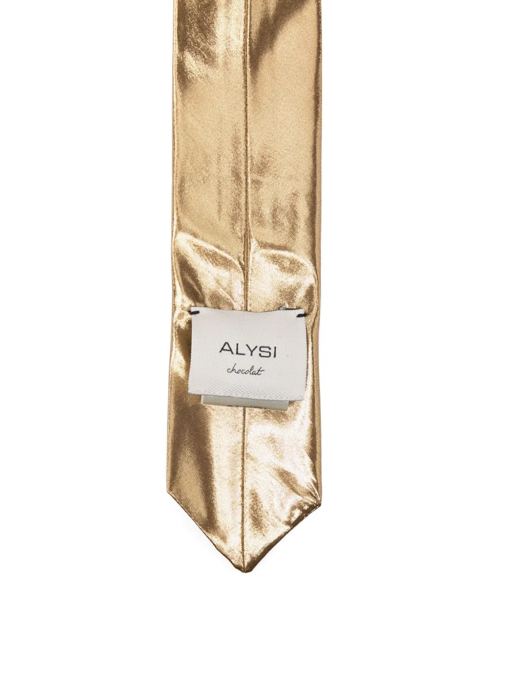 Alysi metallic tie Goud