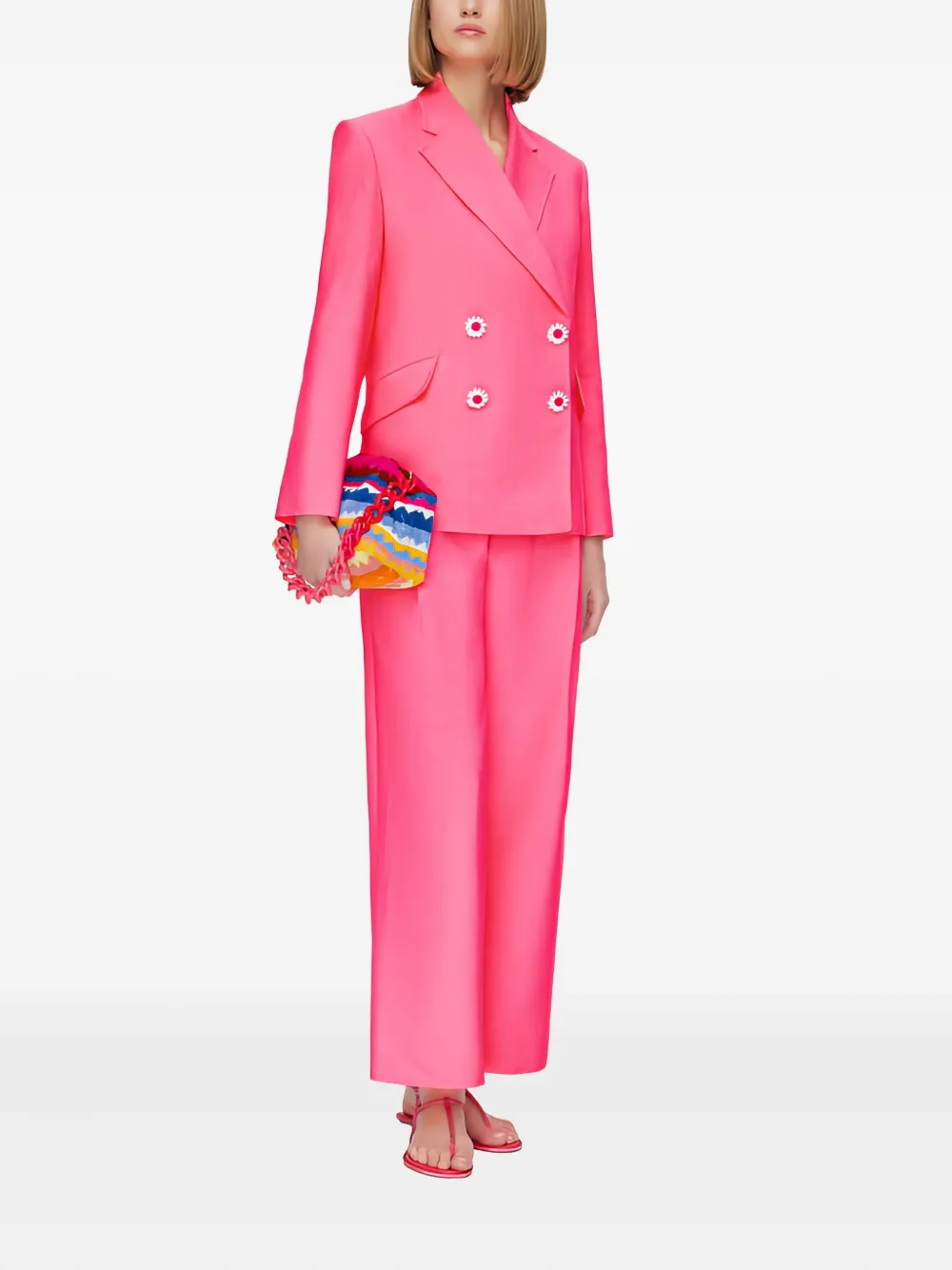 Mira Mikati daisy-button double-breasted blazer | Blazers | Image 2