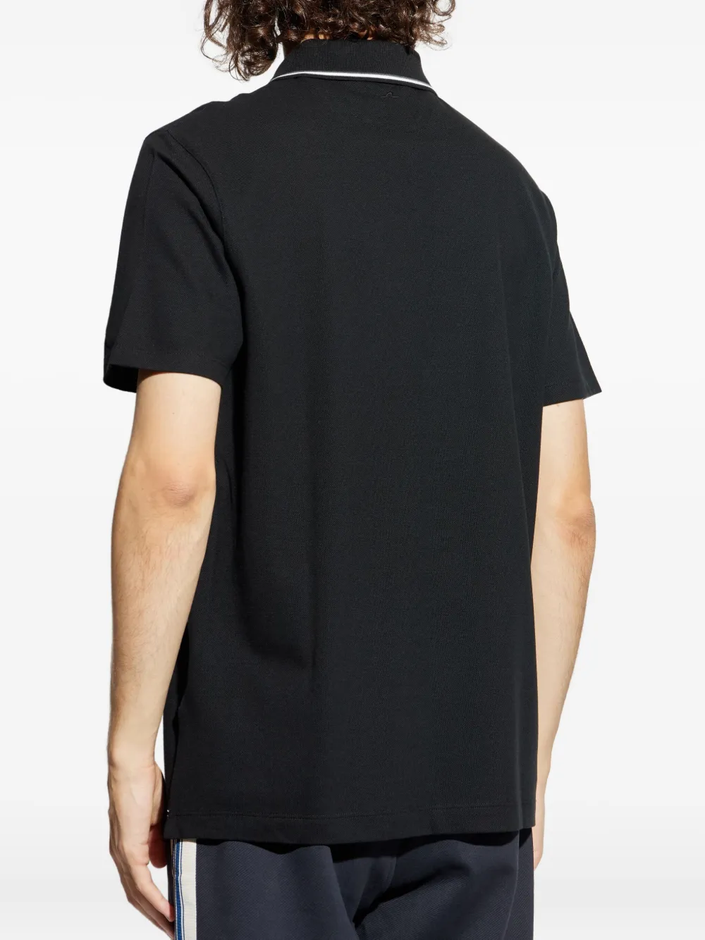 Paul & Shark Poloshirt met contrasterende afwerking Zwart