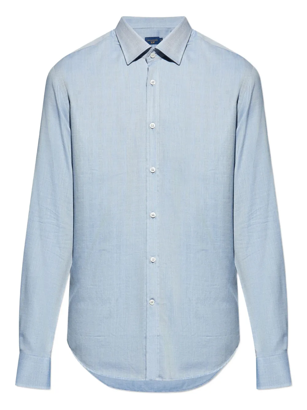 Paul & Shark herringbone cotton shirt Blauw