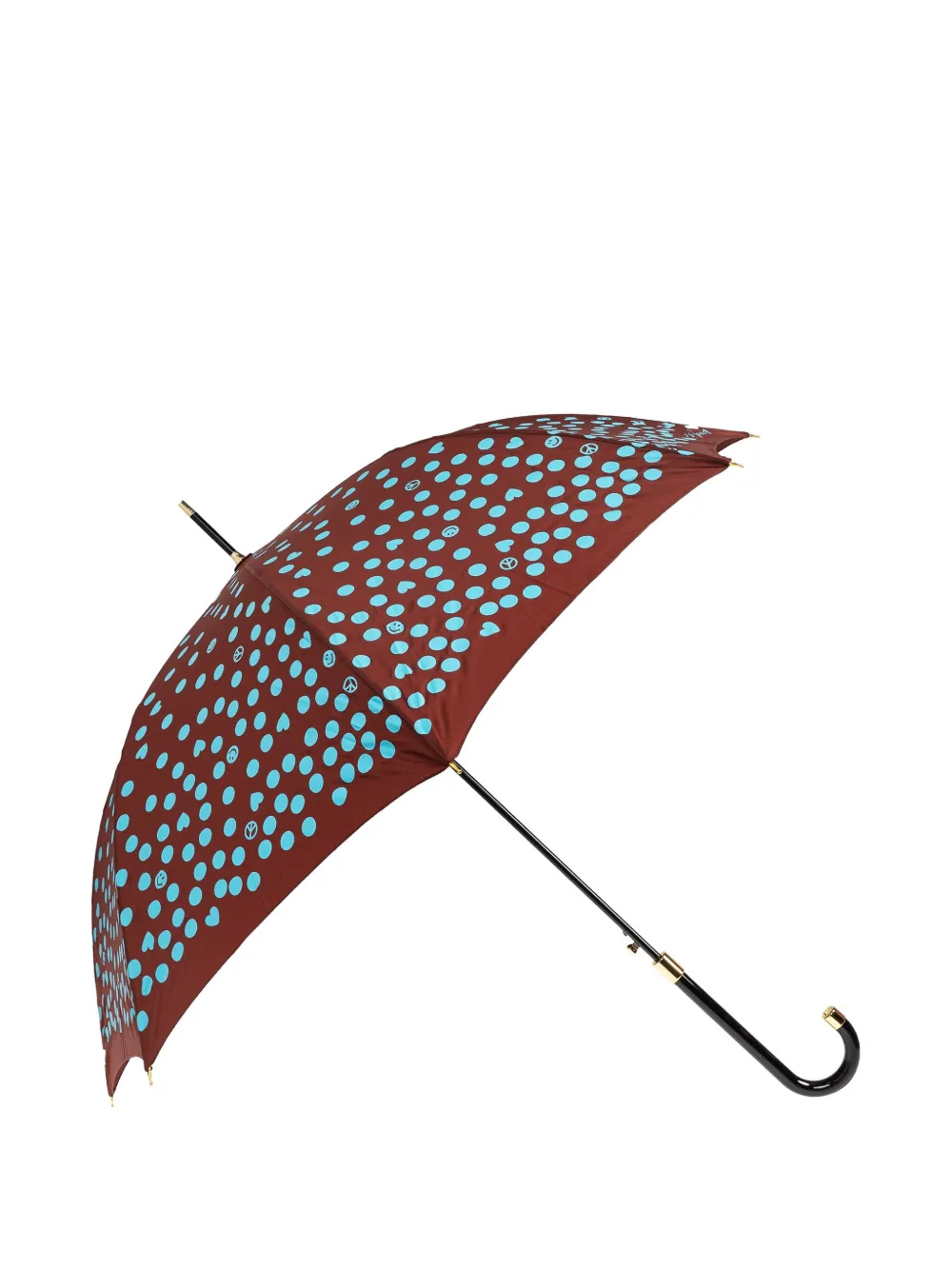 Moschino pattern umbrella Rood