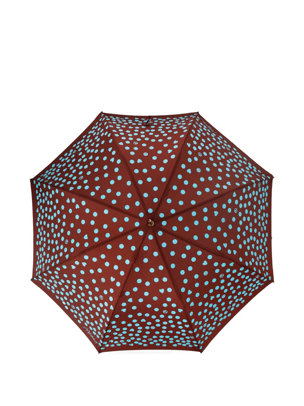 Moschino pattern umbrella Rood