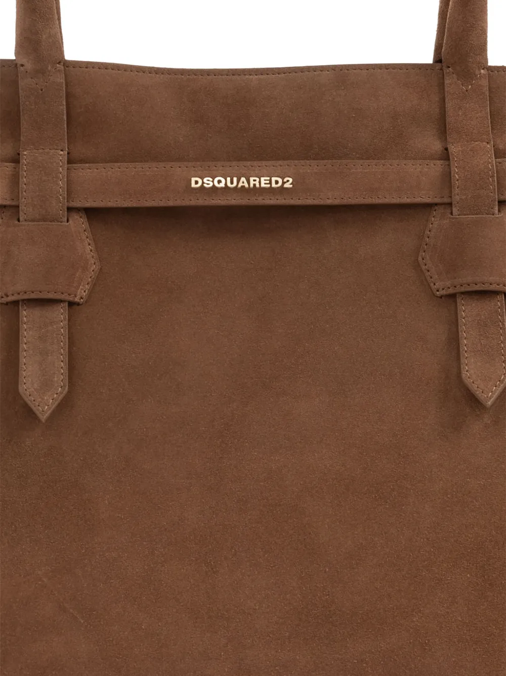 DSQUARED2 medium suede tote bag Bruin