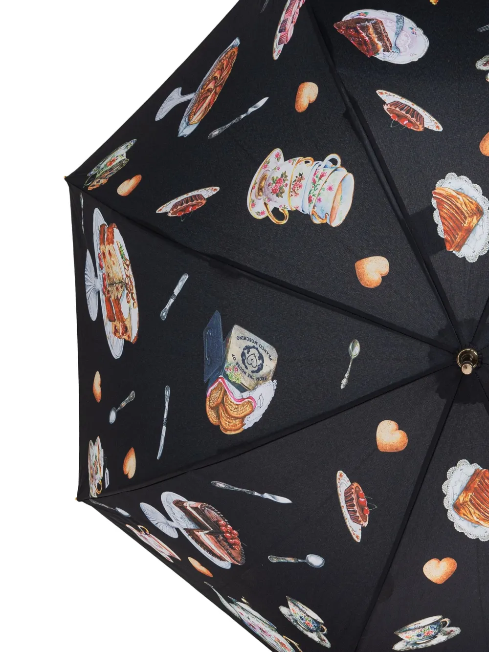 Moschino Paraplu met print Zwart