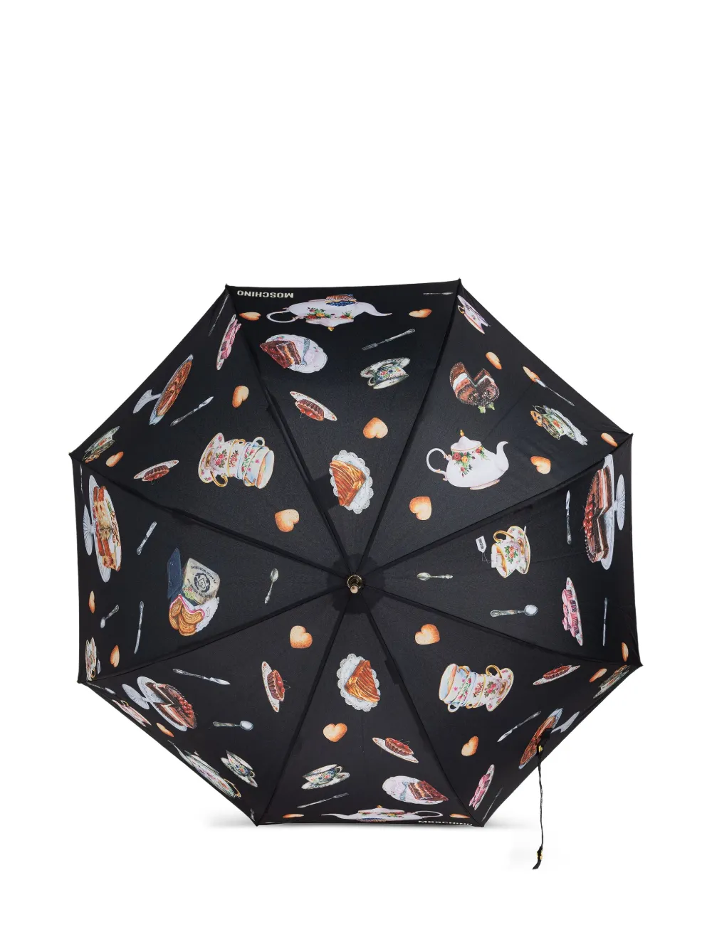 Moschino Paraplu met print Zwart