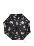Moschino print umbrella - Black