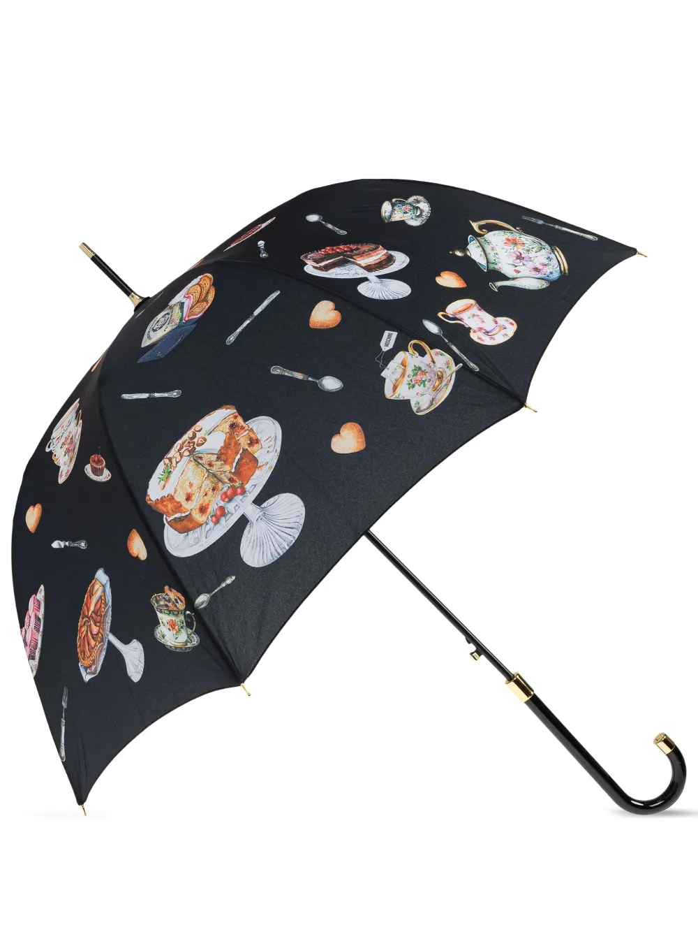 Moschino Paraplu met print Zwart