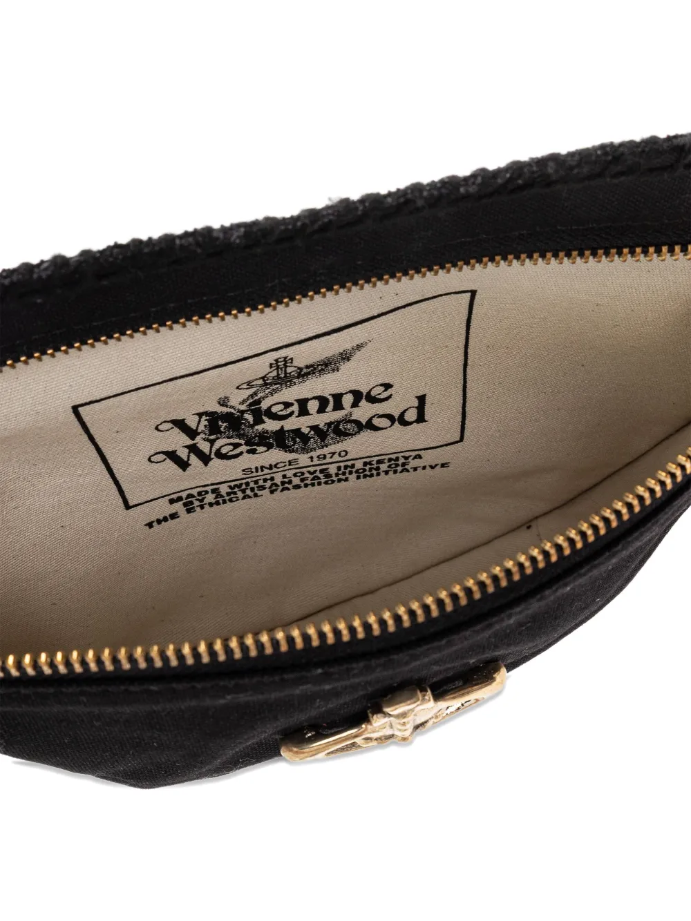 Vivienne Westwood Shopper met ritssluiting en Orb-logo Zwart