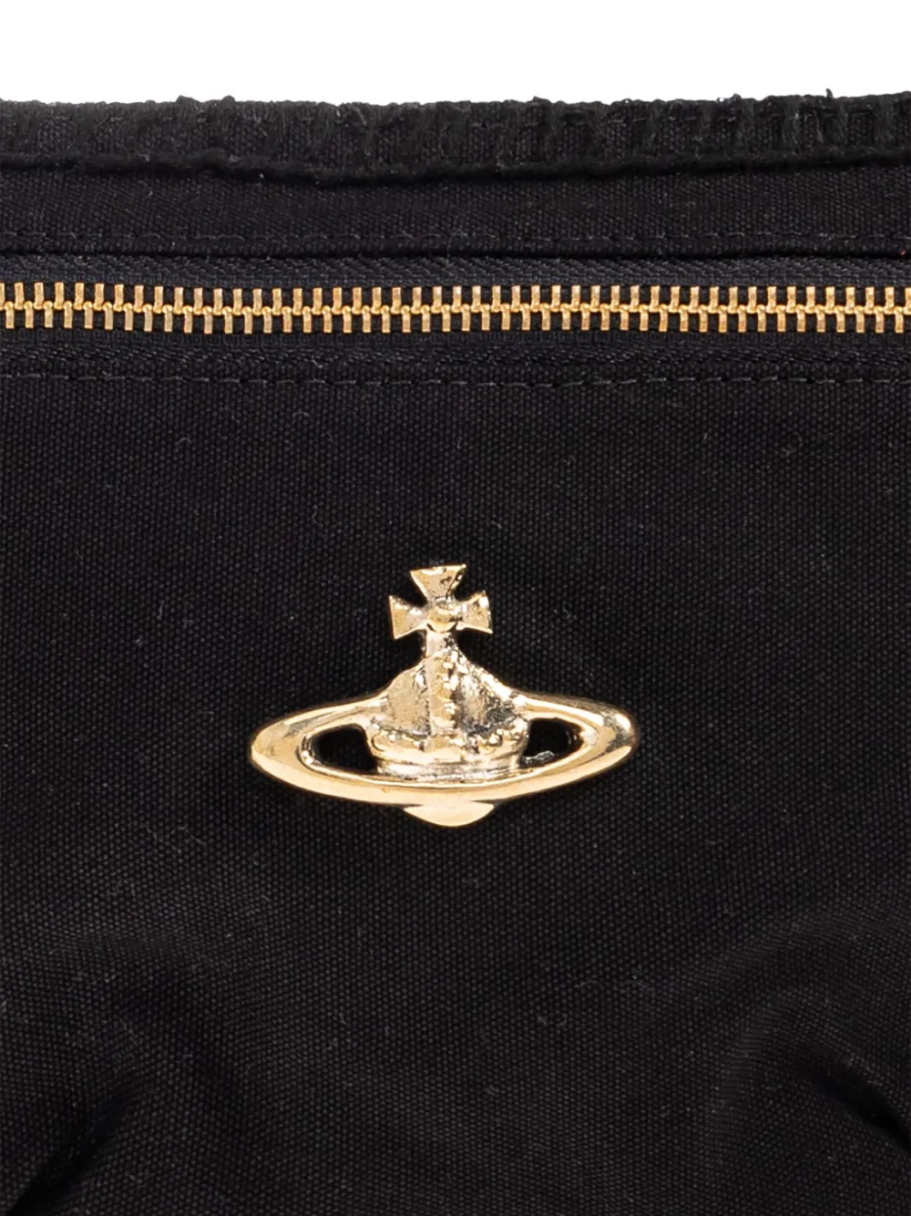 Vivienne Westwood Shopper met ritssluiting en Orb-logo Zwart