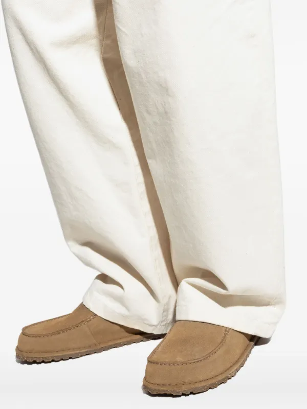 Birkenstock Beige Suede Slip-On Loafers Birkenstock Beige Regular Lutry Premium Suede Slip-on  main image 2