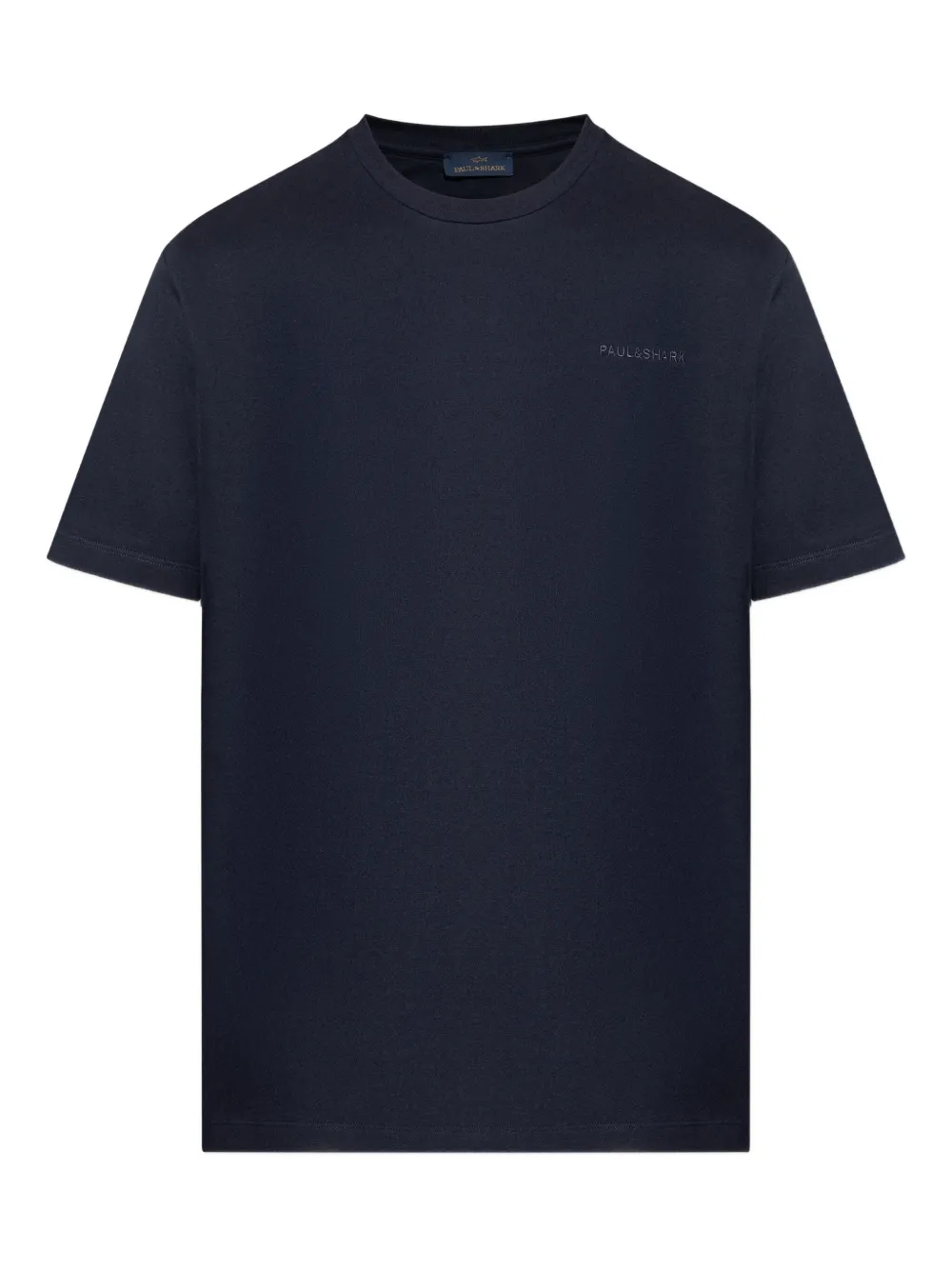Paul & Shark Embroidered Cotton T-shirt In Blue
