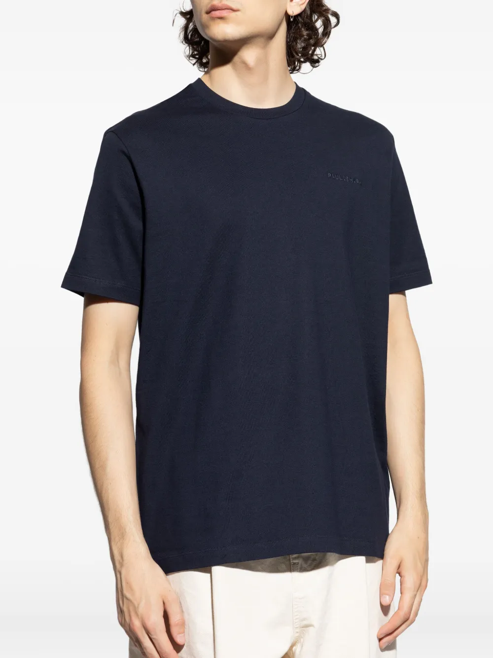 Paul & Shark Katoenen T-shirt met borduurwerk Blauw
