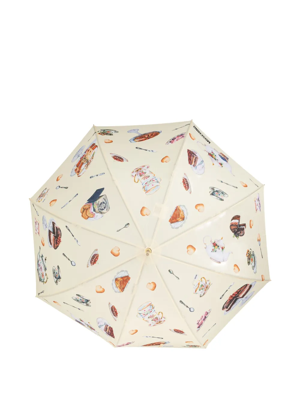Moschino Print Umbrella In Neutral