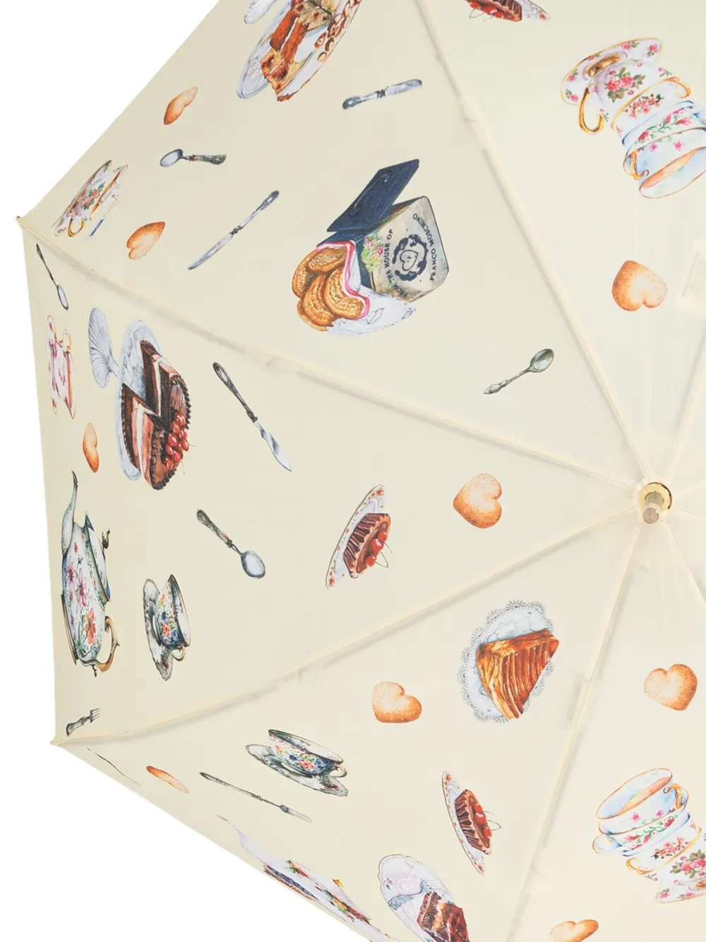 Moschino print umbrella Beige