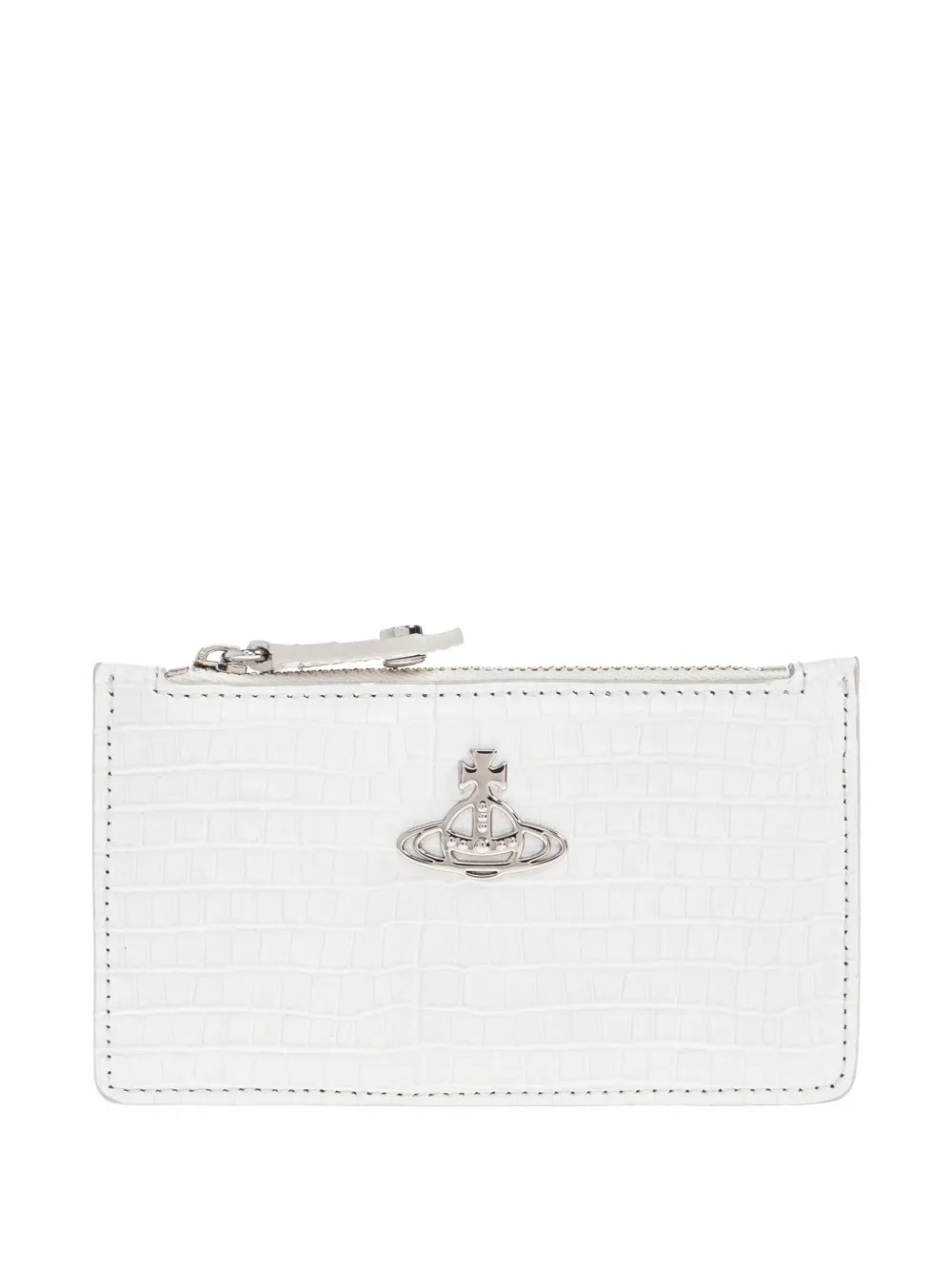 Vivienne Westwood Orb-embellished card holder Wit