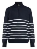 Paul & Shark half-zip striped wool sweater - Blue