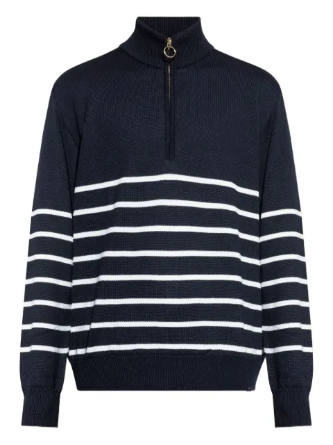 Paul & Shark half-zip striped wool sweater