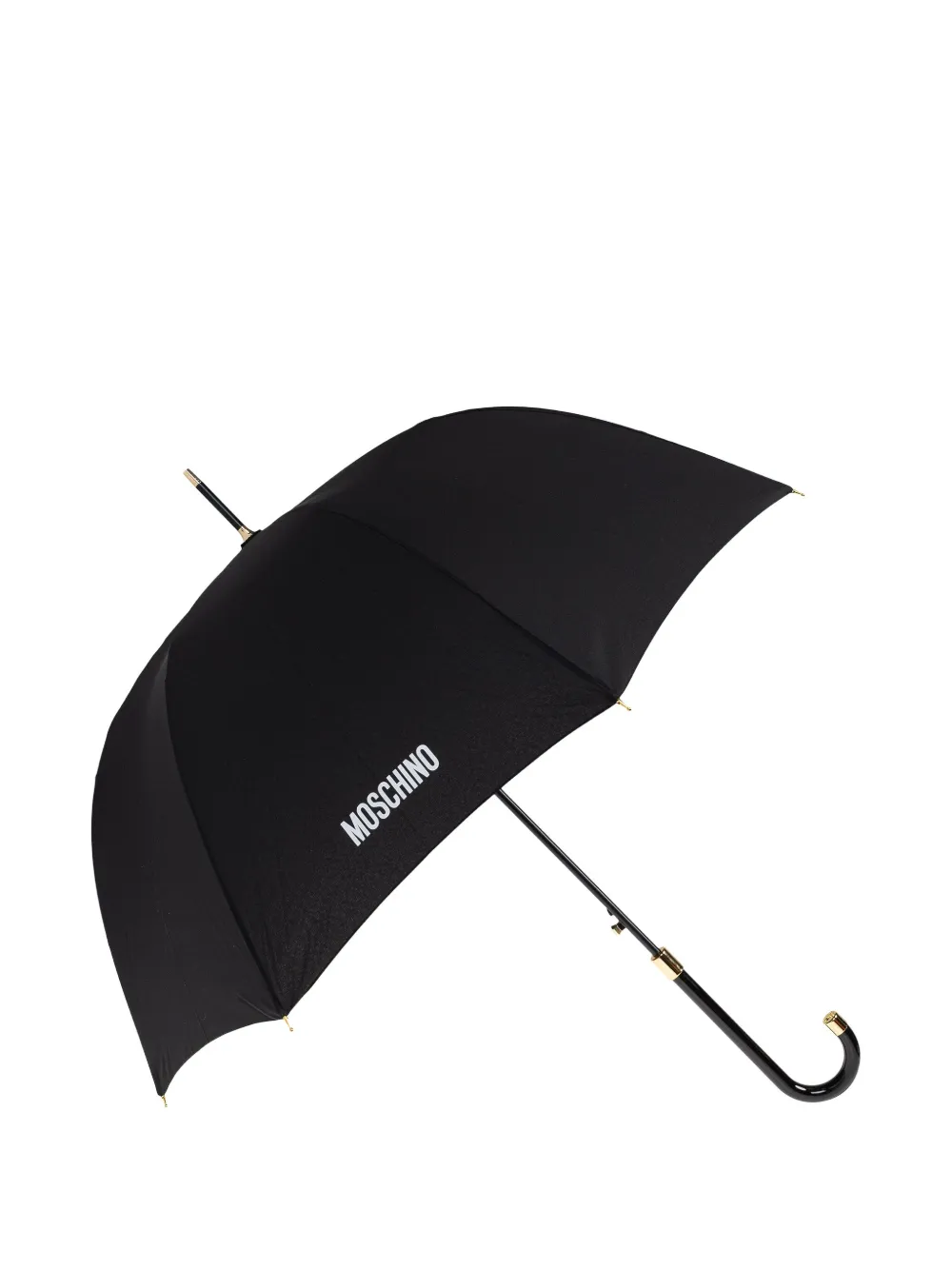 Moschino lettering umbrella Zwart