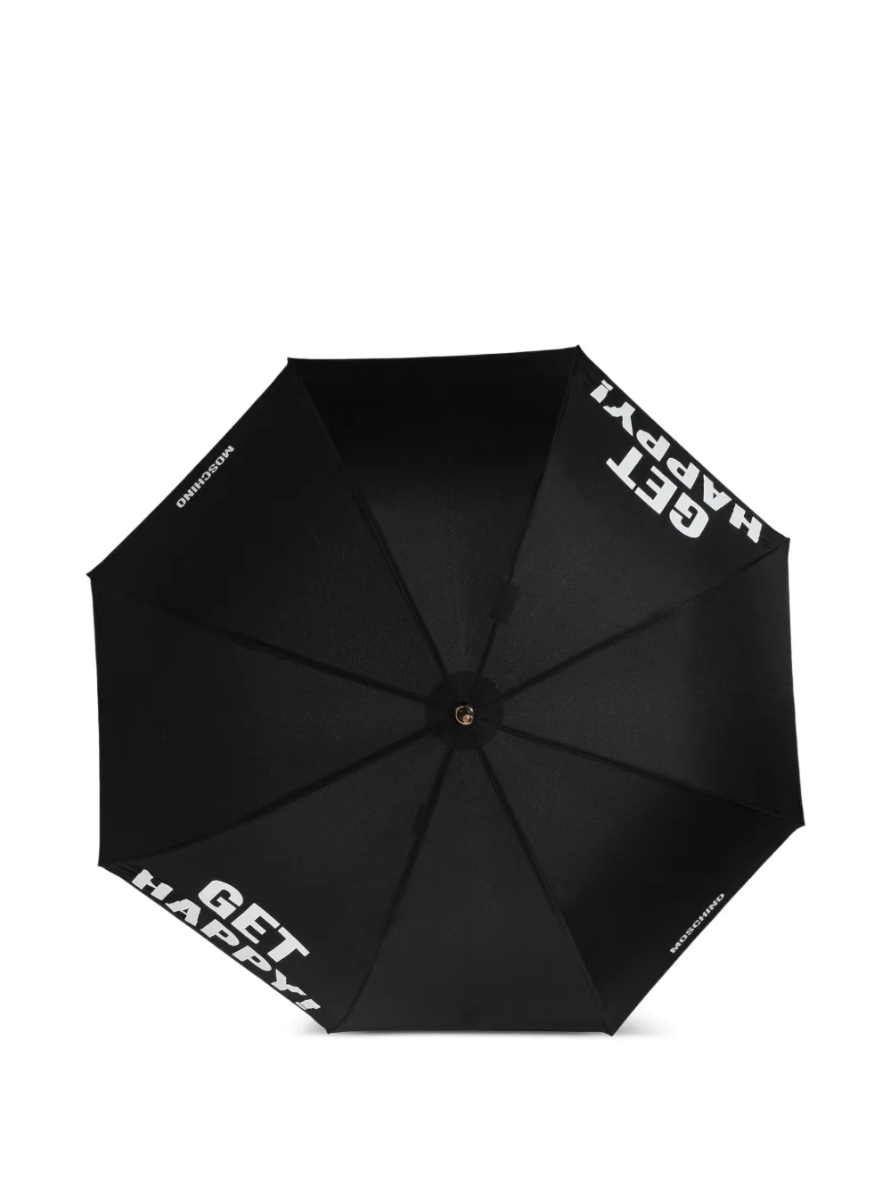 Moschino Paraplu met tekst Zwart