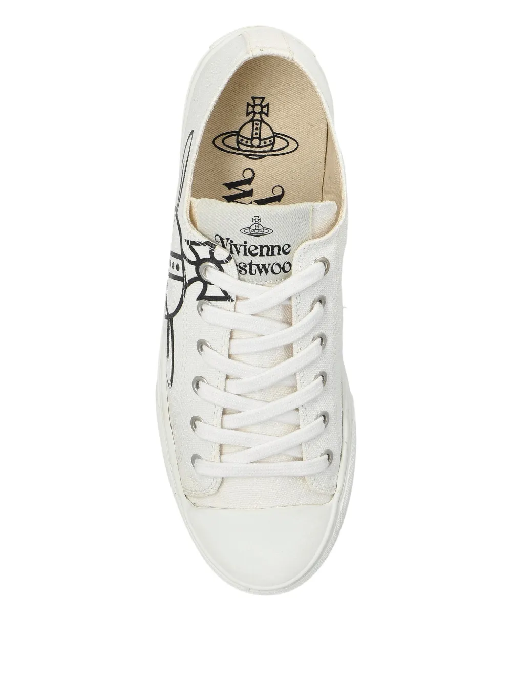 Vivienne Westwood orb-print lace-up pumps White