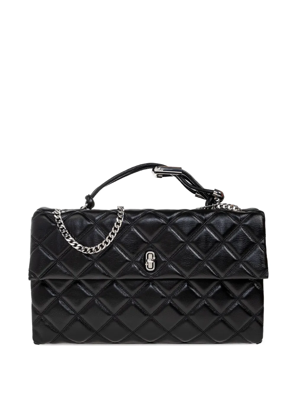 Marc Jacobs quilted chain tote bag Zwart