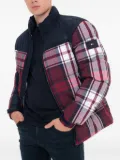 Tommy Hilfiger plaid-pattern padded jacket - Blue