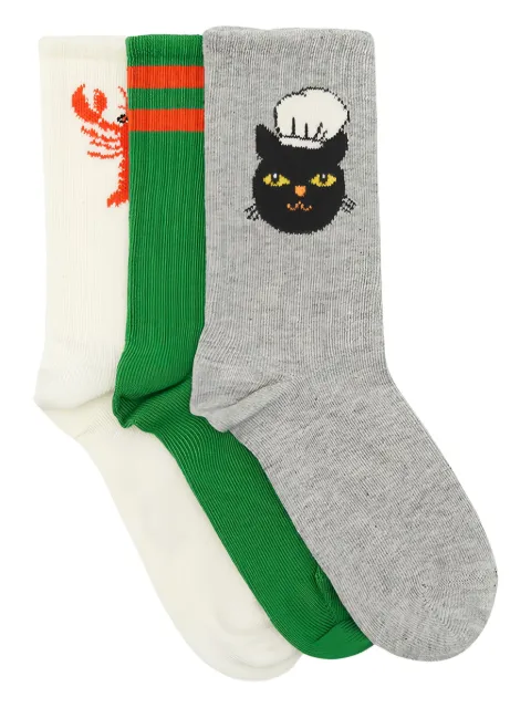 Mini Rodini Geribbelde sokken (3 paar)