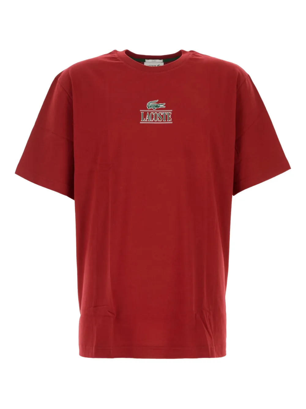 Lacoste logo t-shirt Rood
