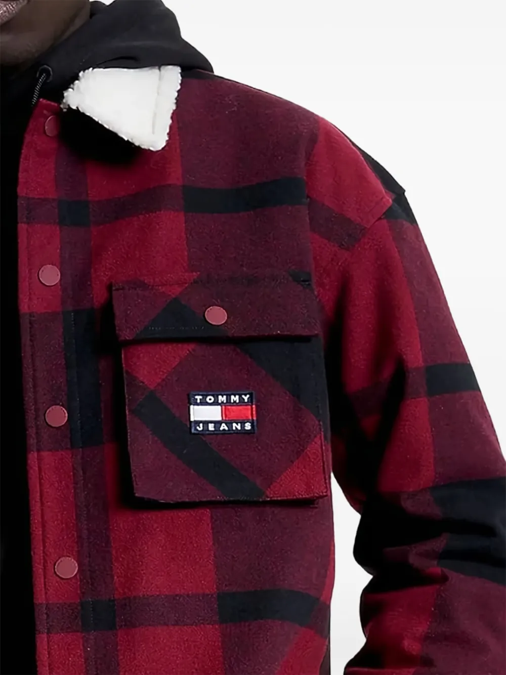 Tommy Hilfiger check-pattern logo-patch shirt jacket | Shirt Jackets | Image 2