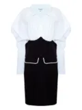 Jovonna puff-sleeve dress - White