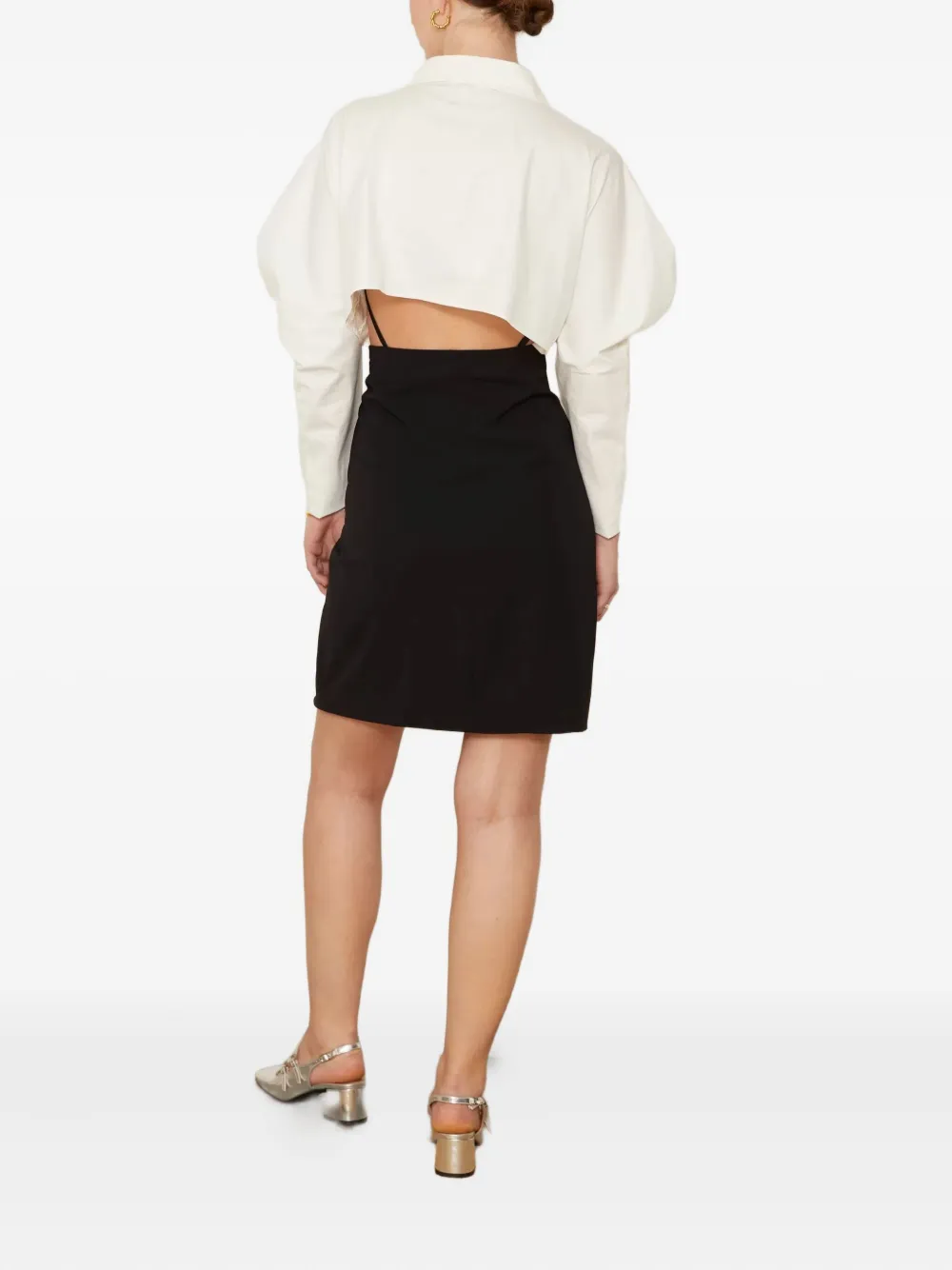 Jovonna Puff-sleeve Dress In Multi