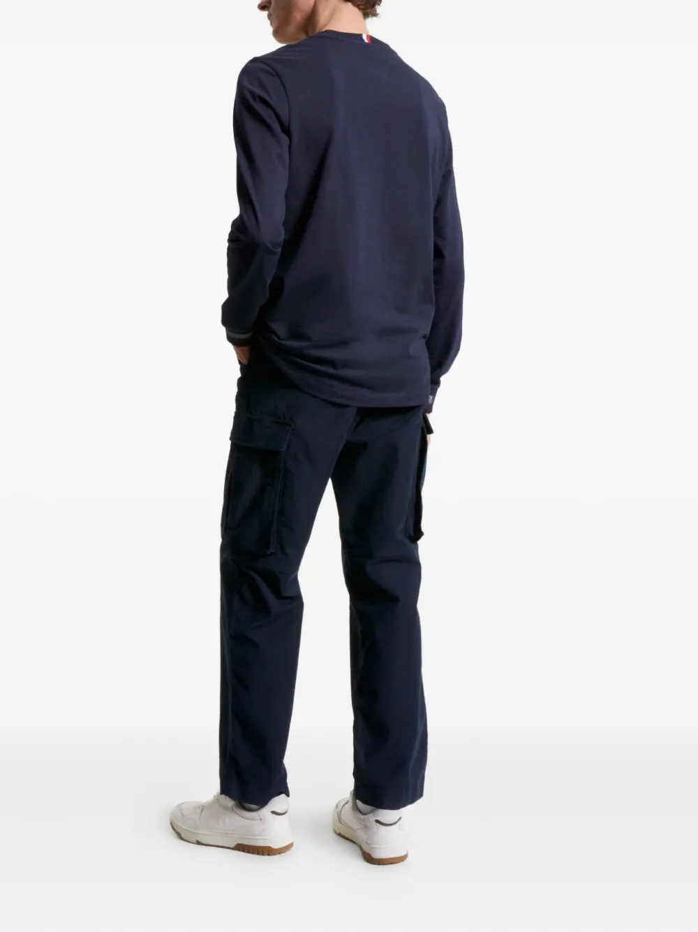 Tommy Hilfiger logo-print T-shirt - Blauw