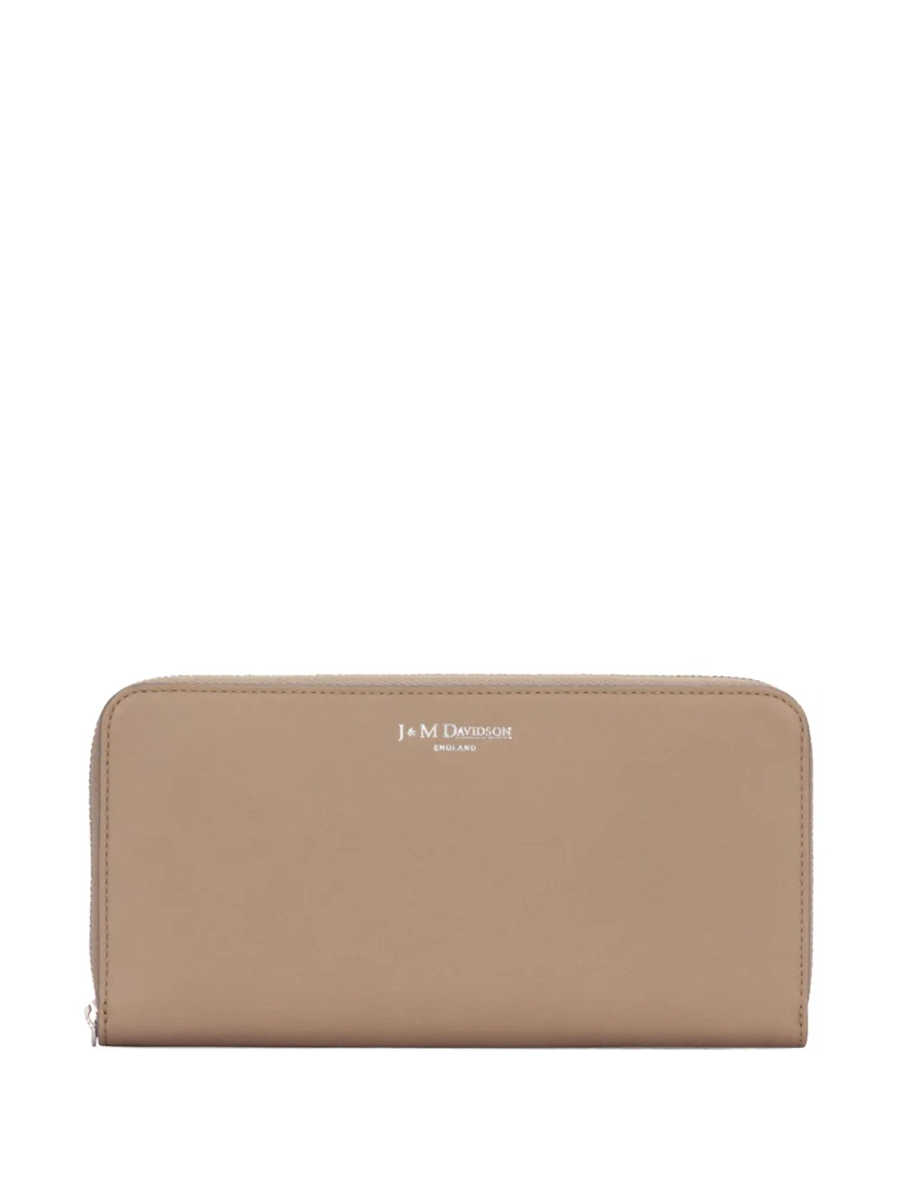 J&M Davidson zip-around leather wallet - Marrone