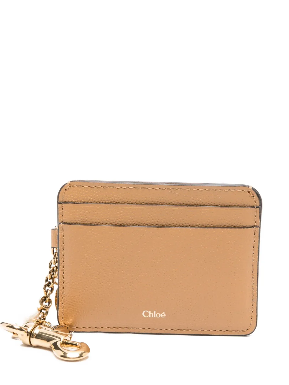 Chloé Charms card holder Beige